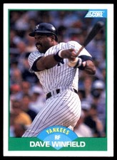 Dave Winfield 1989 Score #50 Yankees MLB READ FREE SHIPPING AutographDen