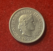 Switzerland 10 Rappen 1972 Copper-Nickel Coin KM#27 T6677