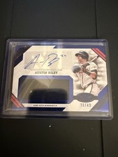 Austin Riley 2025 Topps Tier One Game Used Patch Auto Relic /49 Braves