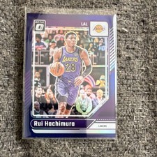 Panini 2024-25 Donruss Optic Rui Hachimura #18 Purple Prizm Los Angeles Lakers