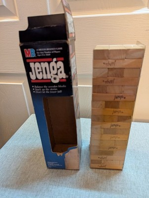 Vintage 1986 Milton Bradley Jenga Block Stacking Game Fully Complete & Excellent