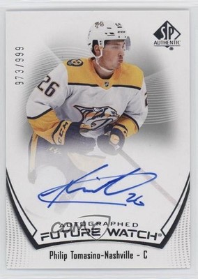2021 SP Authentic Future Watch 973/999 Philip Tomasino #143 Rookie Auto RC 16i3
