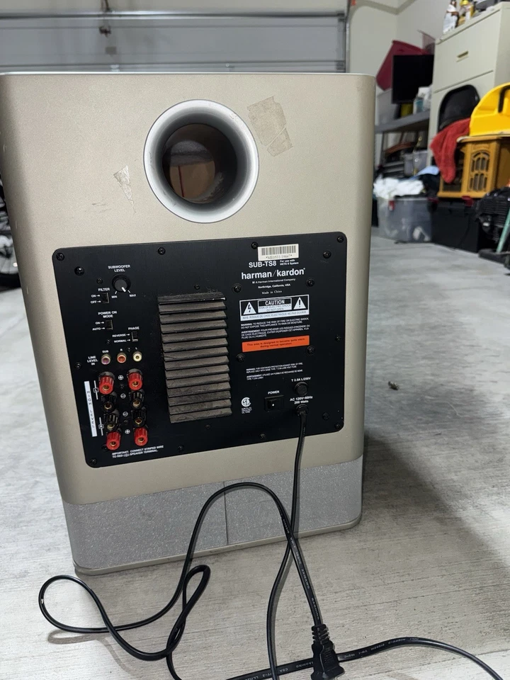 Harman Kardon винтажный серебряный сабвуфер модель Sub-TS8 для системы HKTS 8 - Изображение 4 из 4