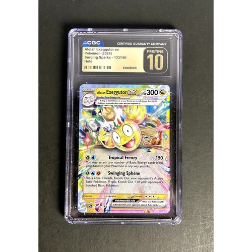 Pokemon Alolan Exeggutor ex 133/191 Surging Sparks Holo PRISTINE 10