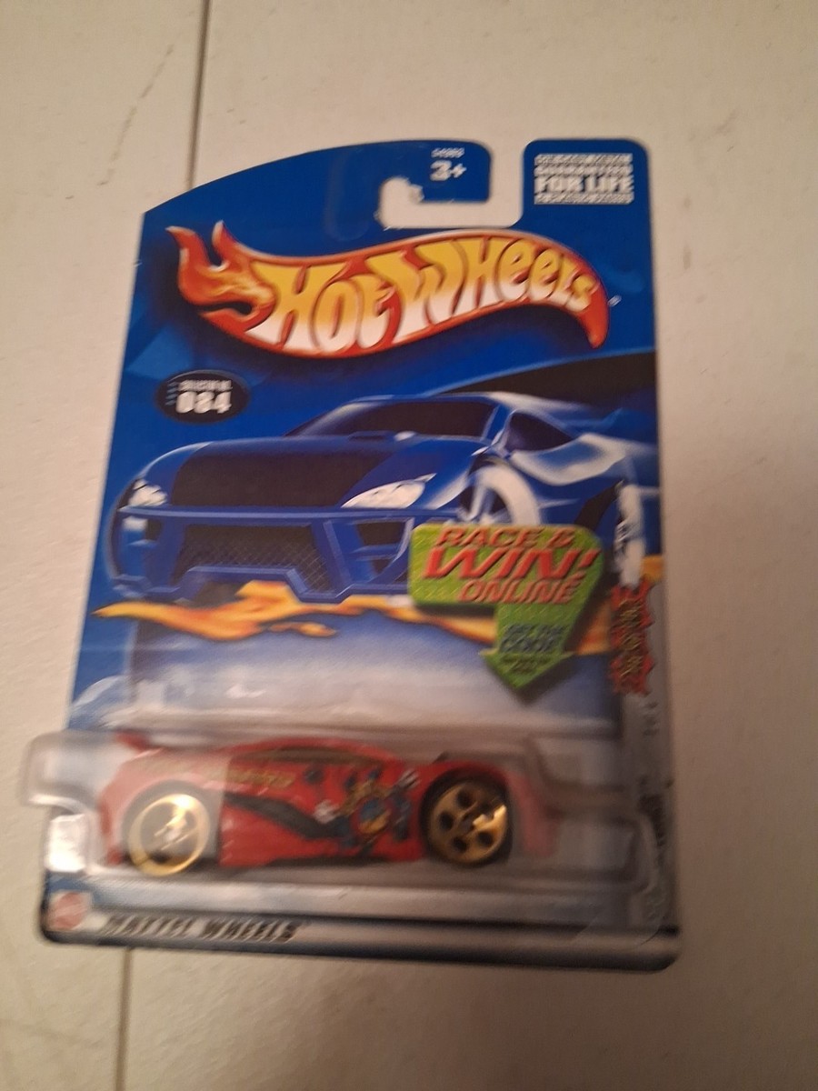 2002 Hot Wheels #84 Yu-Gi-Oh! Series 2/4 SEARED TUNER Red w/Gold 5