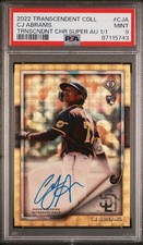 Marketplace image: CJ Abrams 2022 Topps Transcendent Chrome Superfractor Auto 1/1 RC PSA 9
