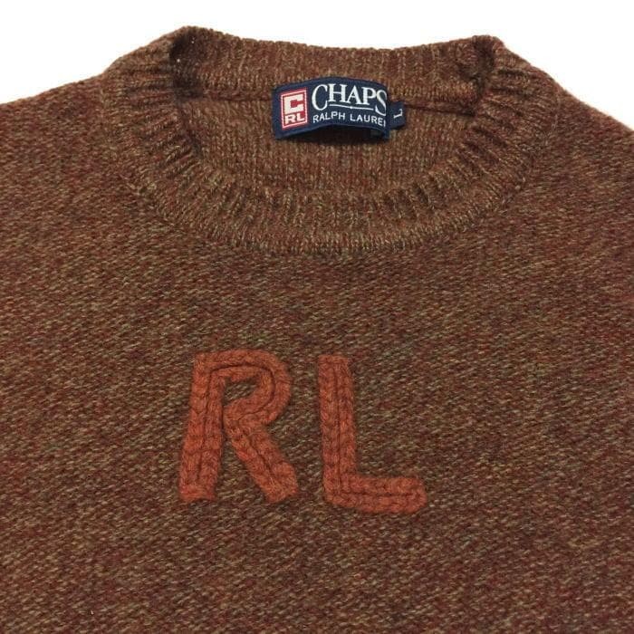Vintage, rare, mint condition Ralph Lauren chaps with RL logo wool sweater image 2