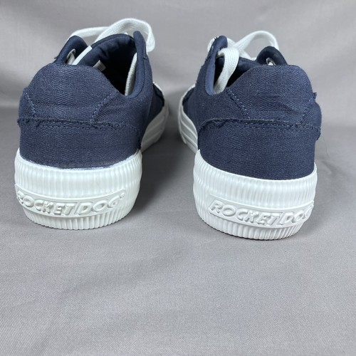 Scarpe Rocket Dog donna 8,5 allegre casual sneakers basse tessuto blu navy - Foto 11 di 15