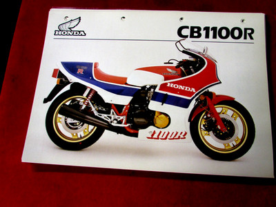 Honda CB1100R Motorrad Verkaufsdatenblatt 1983