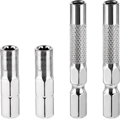 1/4 to 4mm Magnetic Bit Adapter Set 4pcs Hex Drill Extension & Screwdriver Holde