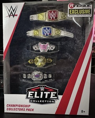Mattel WWE Ringside Collectibles Exclusive Championship Belt Collectors Pack