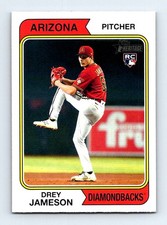 #257 2023 Topps Heritage } Drey Jameson RC Arizona Diamondbacks