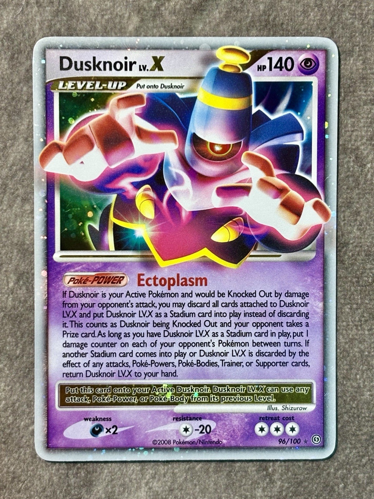 Dusknoir LV.X 96/100 Holo Rare 2008 Stormfront Pokémon Card RETIRED