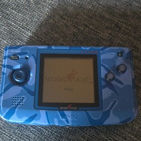 SNK Neo Geo Pocket Color Blue Camouflage Handheld System with Color Display