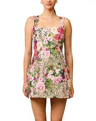 NWT $428 ELLIAT Flora Mini Dress Colorful Flowers SMALL- Wedding, Party,  Date | eBay