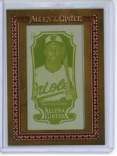 2024 Allen & Ginter Anthony Santander 1/1 Framed Mini Printing Plate Yellow #110