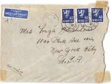 Arenda Norway to NYC, 1948