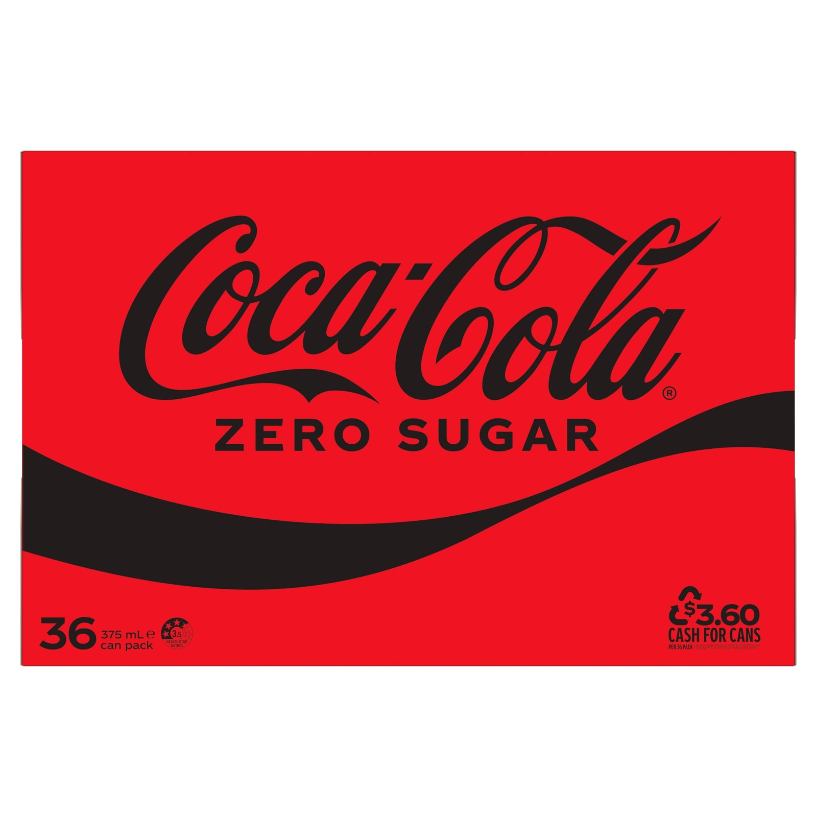 Coca Cola Zero Sugar Soft Drink Multipack Cans 36 x 375mL — image 12