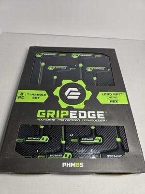 Gripedge RPT PHM8S Long Metric Hex T Handle 8pc Set