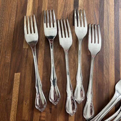 Dinner Forks Chateau Community By Oneida Stainless Flatware Oneidacraft 18/8 - Picture 6 of 13