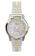 Image of Timex Ladies Classic Quartz Watch with Two-Tone Stainless Steel Bracelet T2M828