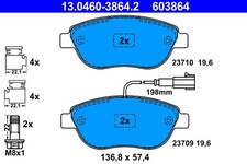 ATE 603864 PASTIGLIE FRENO ANTERIORI GRANDE PUNTO PUNTO EVO 1.3 MULTIJET 500C