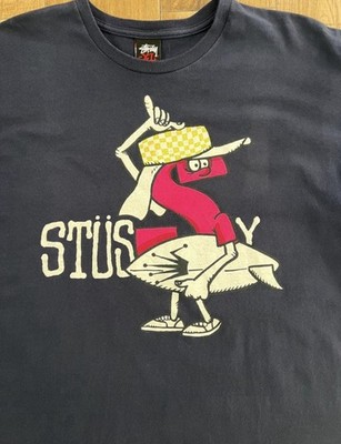 Stussy 2010 30th Anniversary S Character Tee XL Navy Rare Mexico