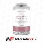 MYVITAMINS COCONUT + COLLAGEN hair skin nail support MCT oil vitamin C 180 caps