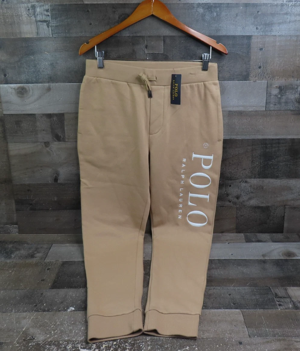 Polo Ralph Lauren Pants Mens Small Beige Fleece Jogger Elastic Waist Logo NEW
Opens in a new window