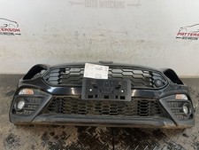 17-20 Fiat 124 Spider Abarth Front Bumper Cover Forte Black Metallic Pxc