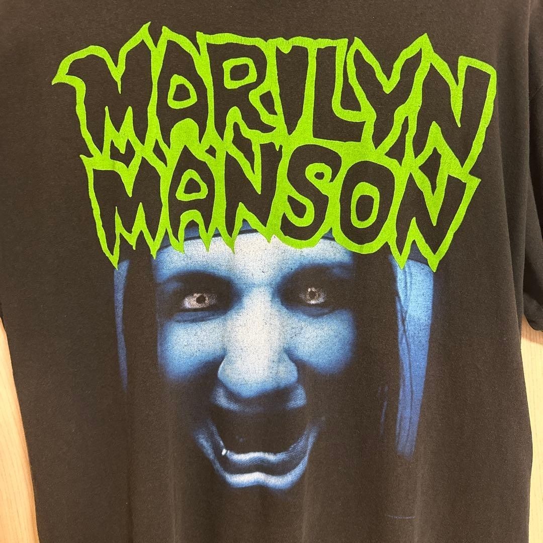 Marilyn Manson Get Your Gun This Is World Guns T-shirt 90s Hanes XL Vintage USED image 10