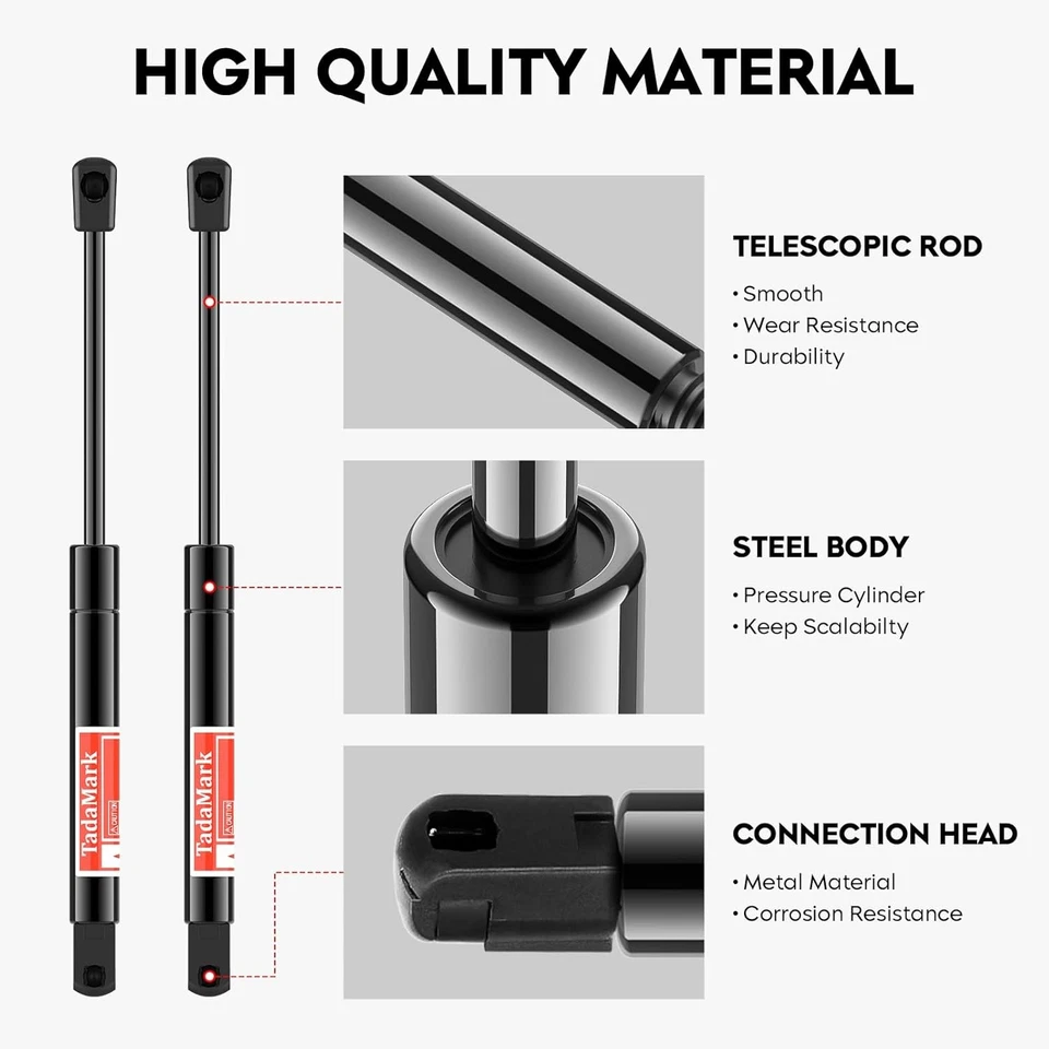 Rear Window Glass Struts Lift Supports for 1999-2006 Cadillac Escalade Chevy - Image 3 of 4