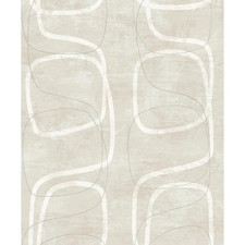 Neutral Forcella Geo Vinyl Peel and Stick Wallpaper Roll (31.35 Sq. Ft.)