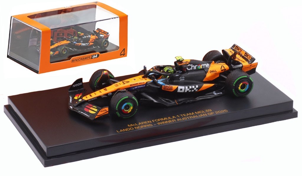 Minichamps  McLaren MCL39 Winner Australian GP 2025 Lando Norris - 1/64 Scale