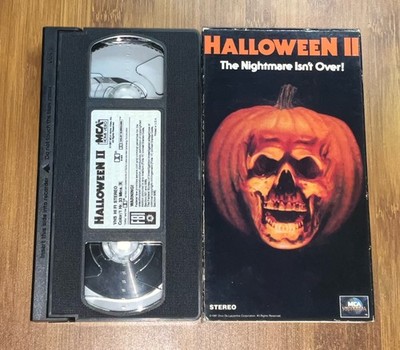 Halloween 2 VHS Horror 1981 MCA Universal Home Video Rare