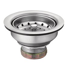 Kitchen Sink Strainer Basket Drain Assembly Stainless Steel Moen 22036