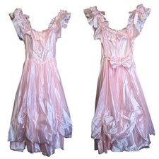 Платье Vintage Pink Satin Prom Party