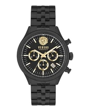 Versus Versace Mens  Black 44mm Bracelet Fashion Watch