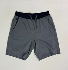 Ten Thousand Interval Short Men's Medium 9” Inseam Lined Grey Workout Running