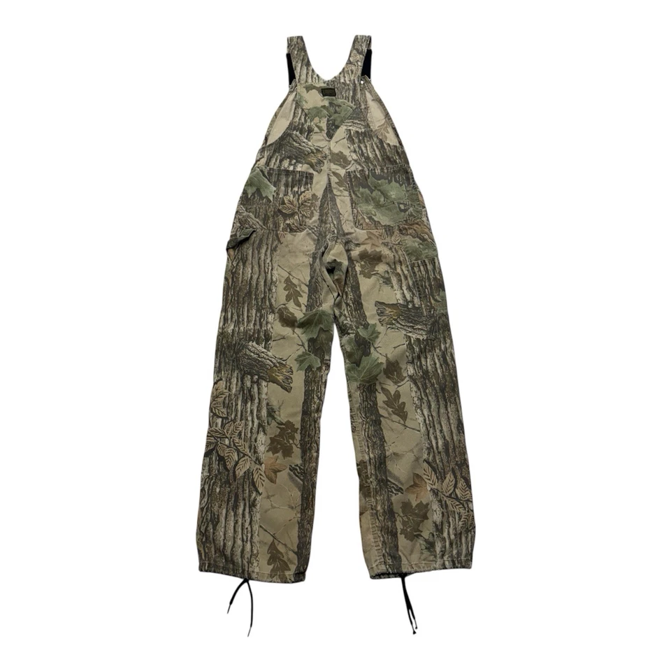 Vintage Liberty Realtree Camo Overalls Bins Mens 34x30 Hunting Outdoors - Image 2 of 4
