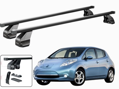 Dachträge Querträgerr Dachträger Für Nissan Leaf (ZE0) 5 Türer 2010-2016 Schwarz