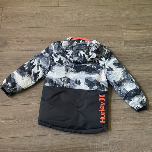 Hurley Winter Jacket Kids S 7-8 Year Old, White And Black - Picture 8 of 8