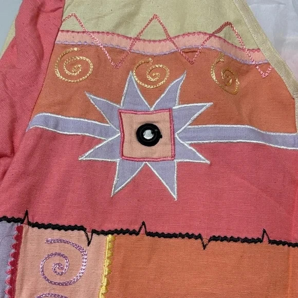 Indigo Moon colorful patchwork jacket, embroidery… - image 2