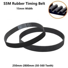 S5M 5mm Pitch Rubber Timing Belt Closed Loop 15mm Wide for Pulley CNC 3D Printer