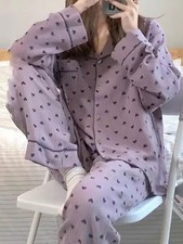 Women Home Wear Set Soft Casual Loungewear 2 Piece Outfit