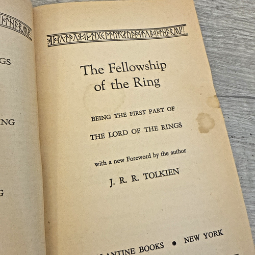 The Fellowship of the Ring by J.J.R. Tolkien, 1979 69th Printing - Picture 6 of 8