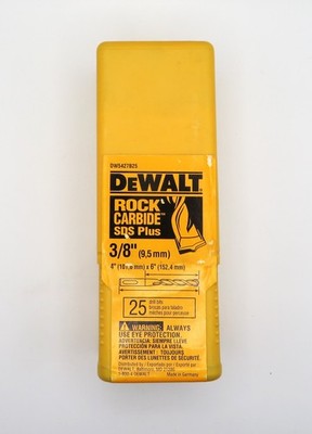 DeWalt 3/8'' x 4'' x 6'' Solid Rock Carbide SDS-Plus Drill Bit Germany DW5427B25