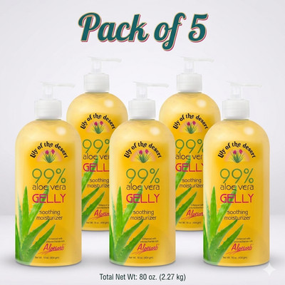 Lily of the Desert  Aloe Vera Gelly (99%)    12  oz  (Pack of 5)