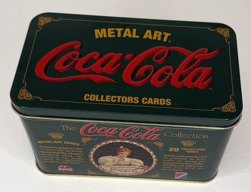 Vintage Coca-Cola Metal Art Collectors Cards Set of 20 Coke Girl Advertising
