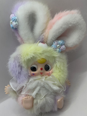 Baby Three Mini Flower Fairy Series Purple Dream Plush Bunny Doll USA SELLER B